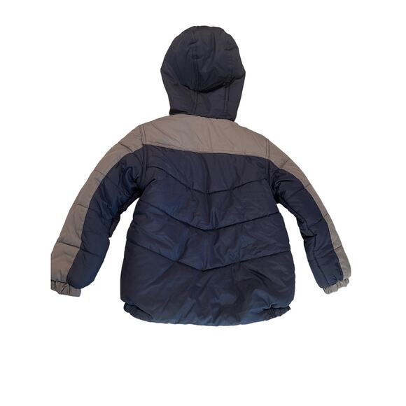 Protection System Boys Bubble Jacket Navy Blue and Green Size 5/6 - Picture 2 of 7